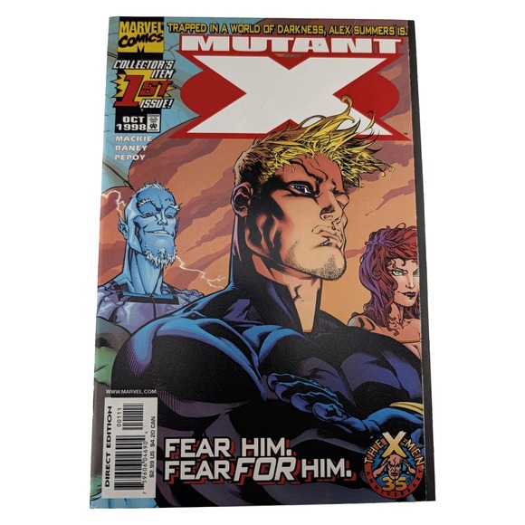 Marvel Other - Mutant X 1 1998 Marvel Comics Havok Tom Raney Wraparound Cover Direct Edition